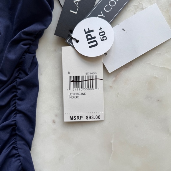 La Blanca Island Goddess One-Shoulder Tankini Top – Size 8 – Indigo – NWT - Picture 6 of 8